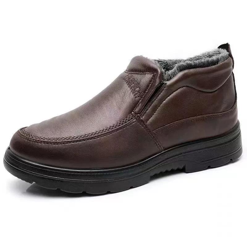 Autumn and Winter Men Boots High Quality Ankle Boots Men Lightweight Men Casual Shoes Winter Warm Fur Working Shoes Male Outdoor