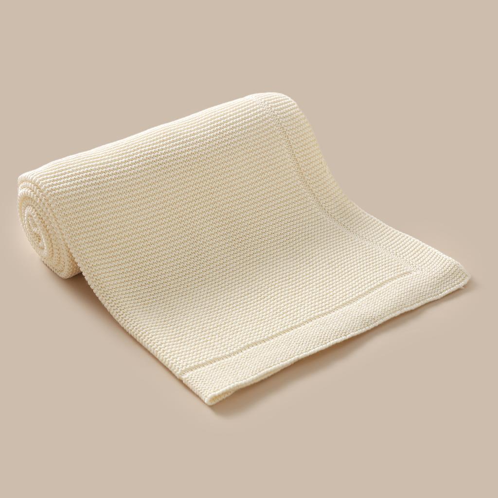 Cotton Baby Blankets Knit Newborn Girls Bed Quilt 100*80CM Infant Boy Stroller Swaddling Soft Sleepsack Fashion Solid Wrap Plaid