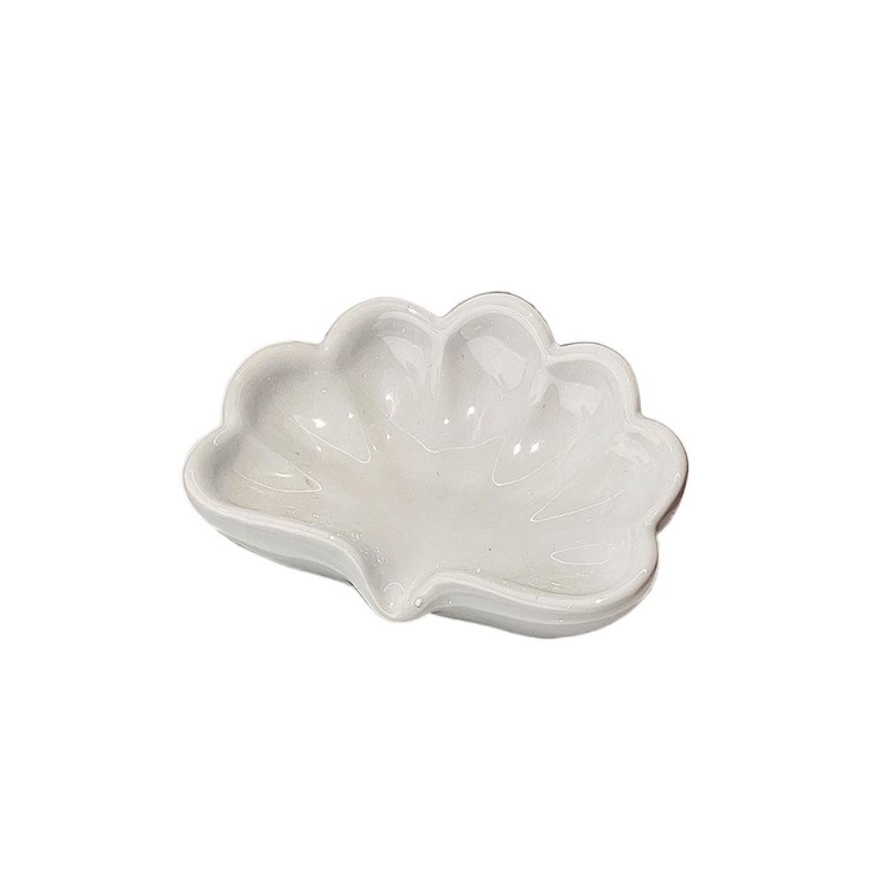 

Роскошная керамическая мыльница в форме ракушки, самоосушающая, сохраняет мыло сухим, однотонная полка для мыла, продлевает срок службы мыла, простая сушилка для мыла белый