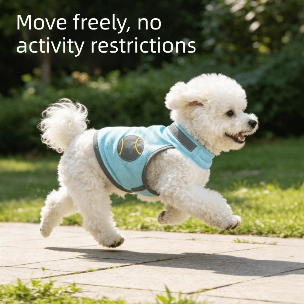 Atmungsaktive Netz-Hunde-Kühlweste Reflektierendes Sommer-Hunde-T-Shirt Hitzschlag-Prävention