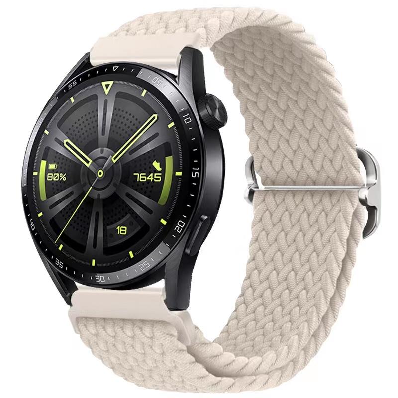 22mm Nylon-Schlaufenarmband für Samsung Watch 46mm/Gear S3/3/4/5/6/7/Huawei Watch GT/2/3/GT5 Pro 46mm Geflochtenes Armband für Amazfit GTR