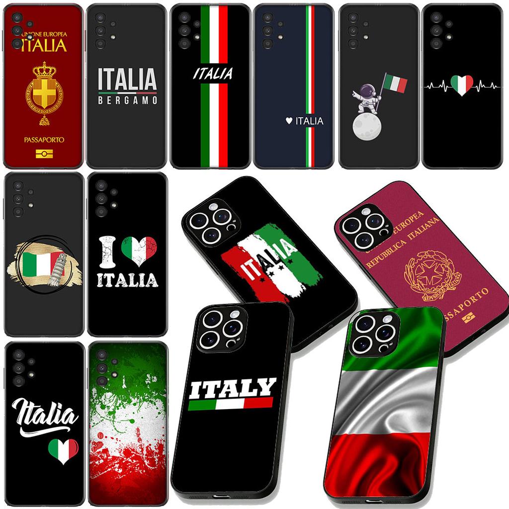 Coque de téléphone Drapeau Italie Italia pour Apple iPhone 16 17 Air 14 15 Pro Max Plus 16+ 16E 14+ ProMax Étui de Protection
