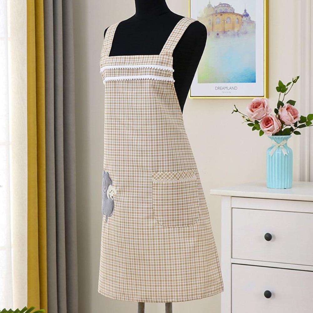 Anti-Oil Stain Kitchen Apron Breathable Cleaning Apron Cute Salon Apron  Home