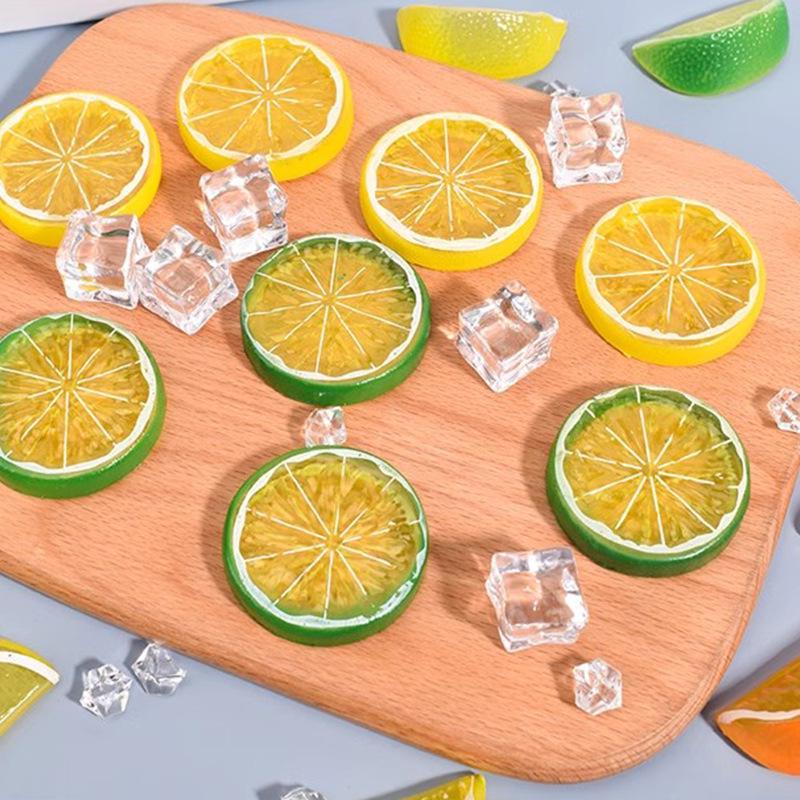 Lemon Slice Simulation Fake Fruit Model for Photography and Home Decoration