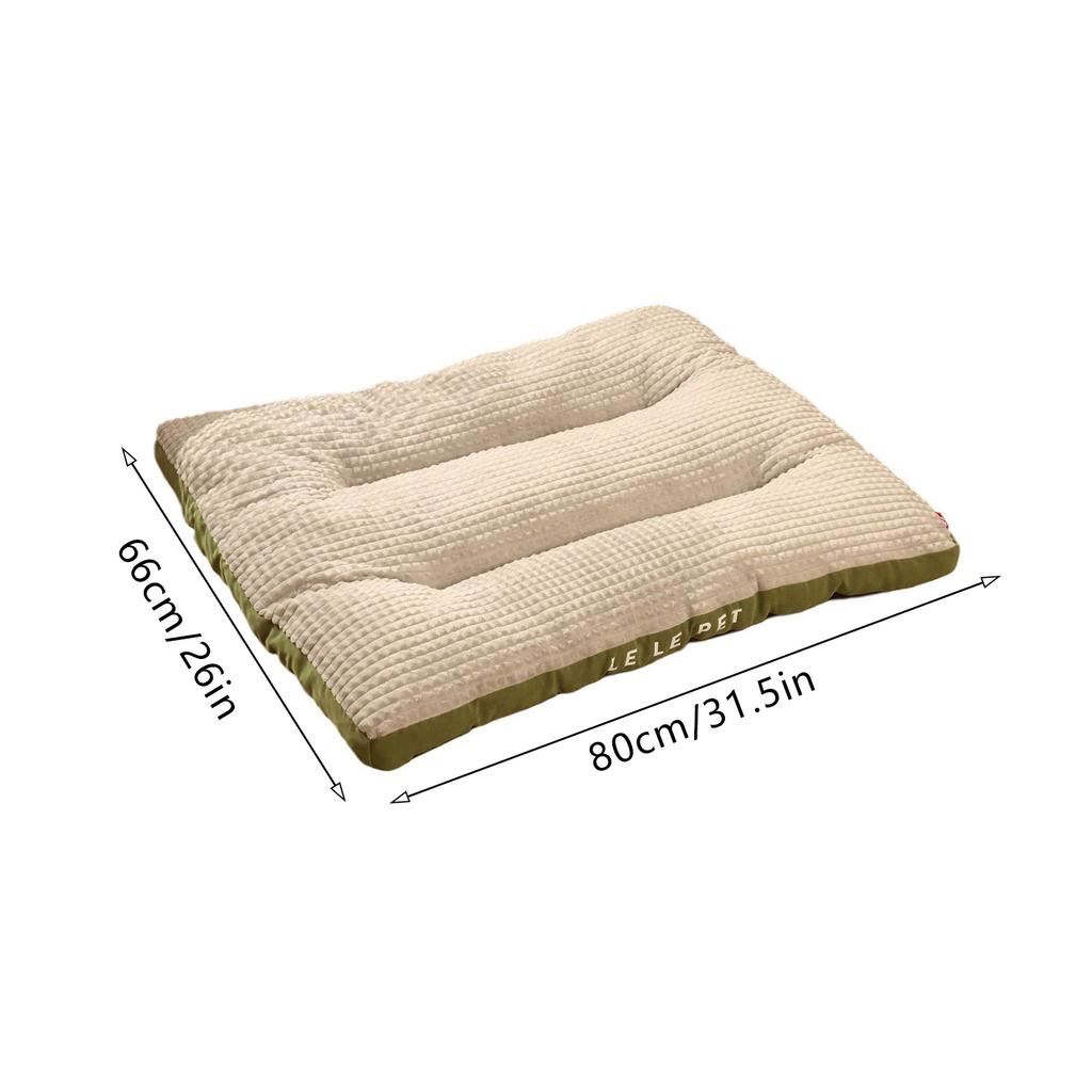 Dog Bed Flannel Materialwarm Pet Mat Washable Pp Cotton Filling Pet Bed Four Seasons Use For Large Medium Dogs Sleeping Mat