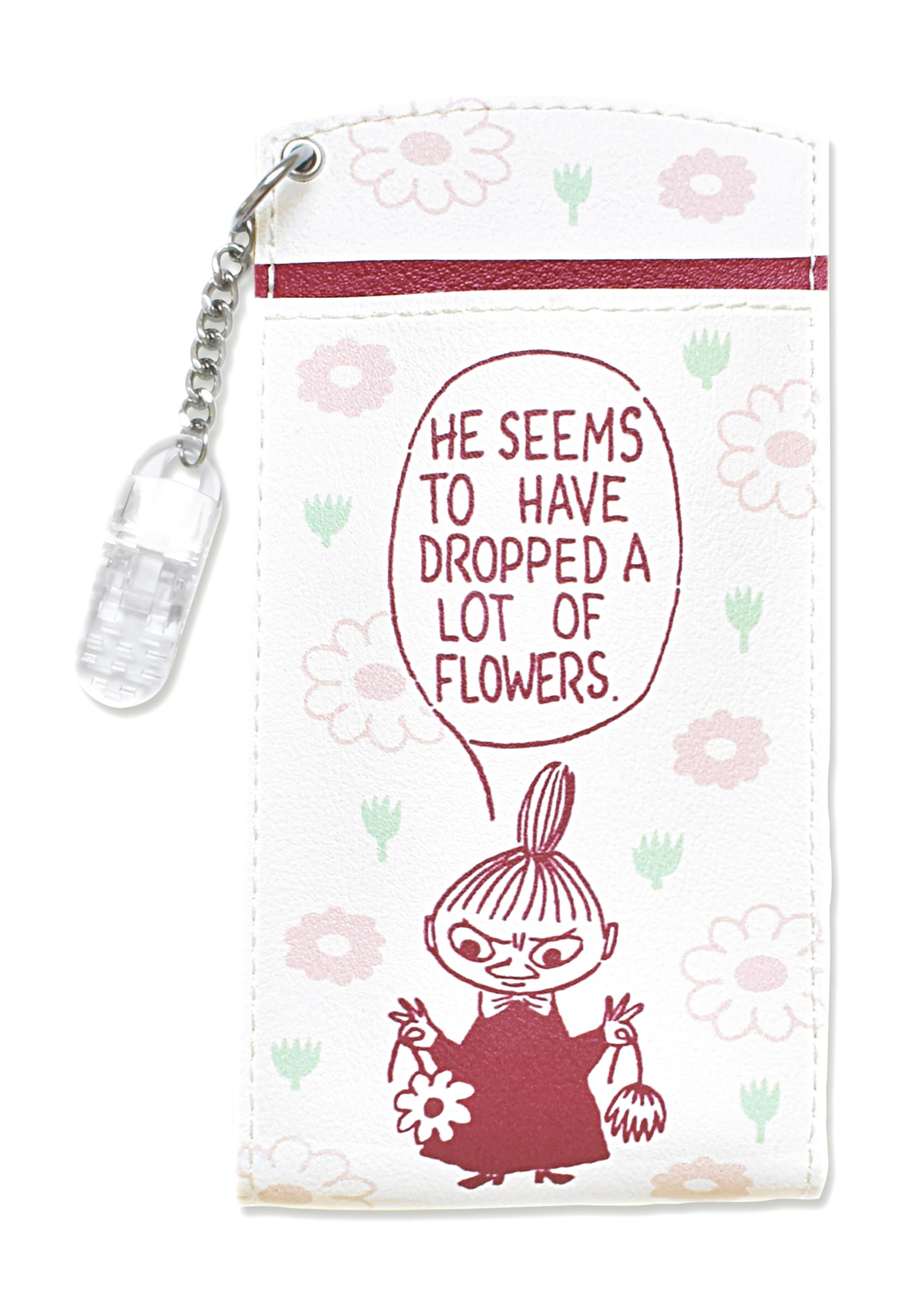 

Moomin Chest Pocket Pencil Little Ruby St.Lady s Case, My, FLOWER, Red, ST-CNM0008
