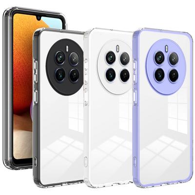 2 In 1 Transparent Phone Case for Realme 12 Pro + Realme12 Pro 11 Pro Plus 10 9i C51 C53 C55 Camera Protect Glossy Clear Cover