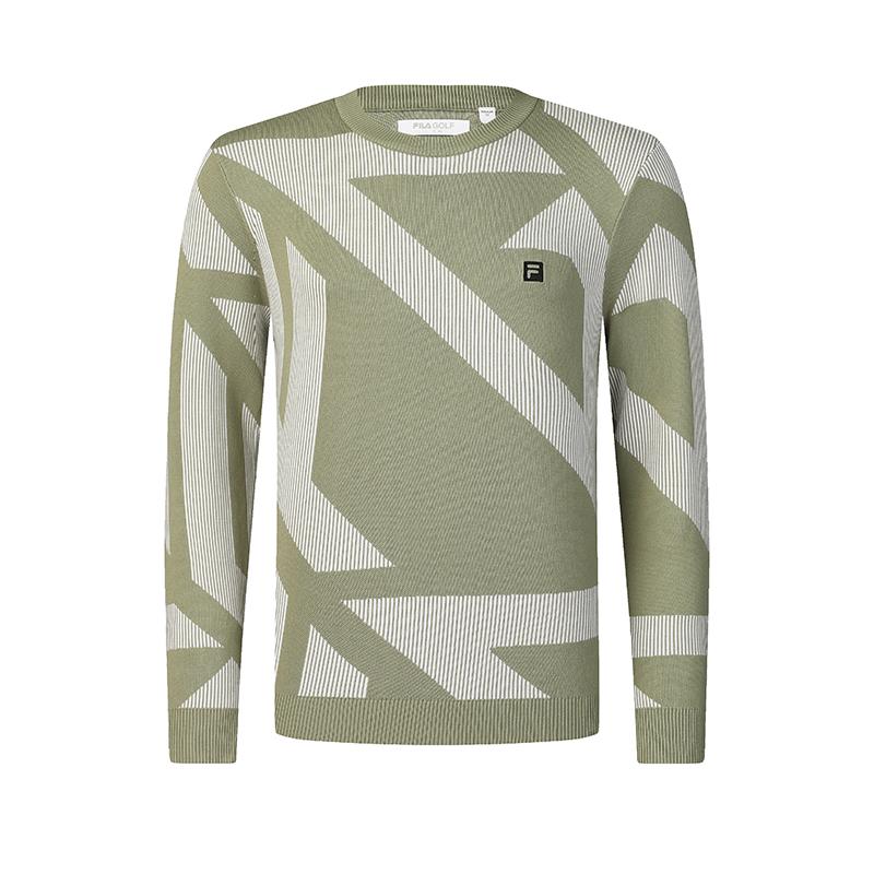 

Fila Логотип серии Golf Модный Удобный Повседневный Трикотажный свитер с круглым вырезом и длинными рукавами Мужской свитер A11M515403F-ZC XXL