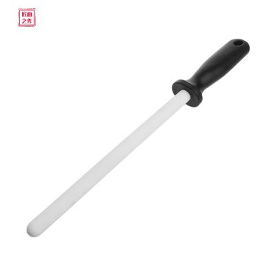 8" Ceramic Sharpening Rod Stick Sharpener with ABS Handle for Knife Blade Edge