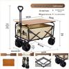 Foldable Outdoor Camping & Picnic Cart with Table
