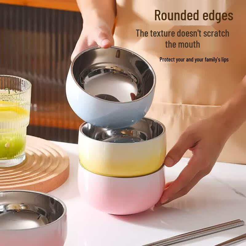 MAXCOOK 12cm Gradient Blue Ceramic Insulated Bowl