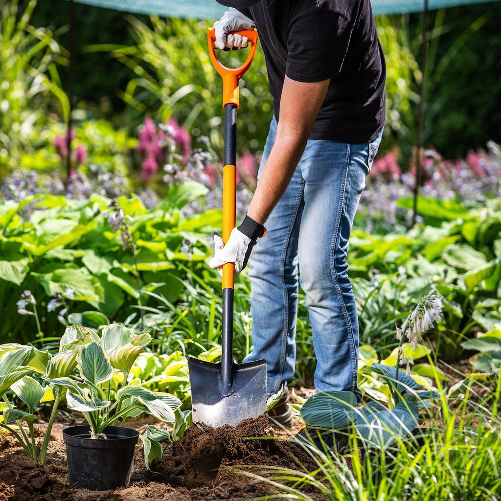 KADAX Kürek Basit Kürek 125cm Metal Bahçe Ergonomik Sertleştirilmiş