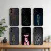 Sexy Body Curve Art Phone Case For Samsung S25,S24,S21,S22,S23,S30,Ultra,S20,Plus,Fe,Note,10,9,5G Black Cover