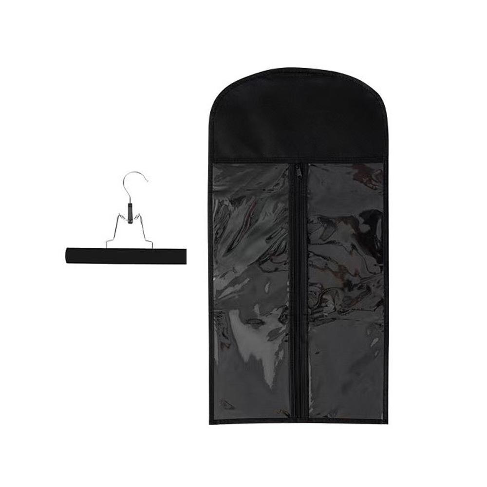 Com Cabide Bolsa de Armazenamento para Perucas à Prova d'Água e Poeira Cor Rosa Bolsa para Perucas Cabides de Madeira Personalizados Organizador de Armazenamento para Perucas