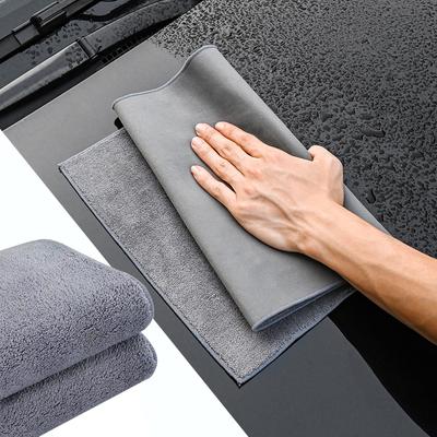 2PCS Microfiber Towel For Car Washing Cleaning Drying Rag For Clean Wipe Car Detailing Kitchen Towels Home Wash Supplies