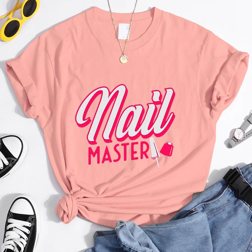Nail Master Graphic T Shirts Technician Beauty Nail Tech Artist T Shirt Women Funny T Shirts Graphic Tshirt Unisexicure Shop Tops