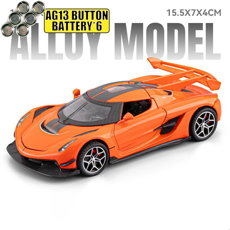 1:32 Jesko Super Sports Car Alloy Metal Diecast Model Car Holiday Present For Hobby Collectors Home Computer Desktop Decorations