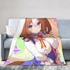 Uma Musume Pretty Derby Blankets Coral Fleece Plush Decoration Multi-function Thin Throw Blanket for Sofa Outdoor Bedspread
