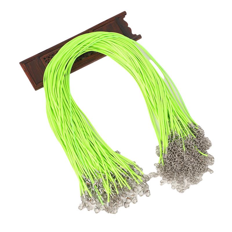 Black Korean Wax Cord: 2.0/1.5mm Necklace Jewelry String for Pendants