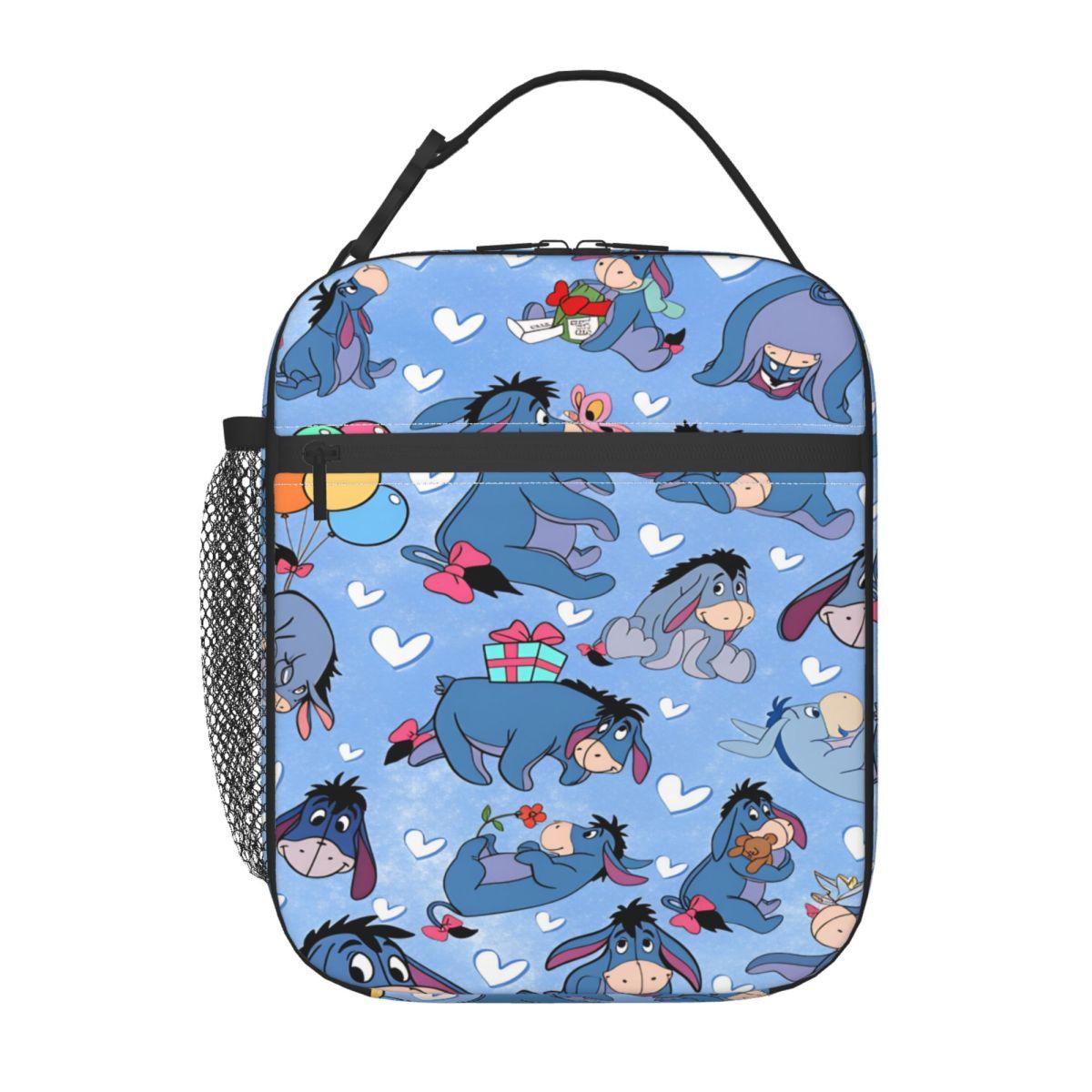 Winnie The Pooh Lunch Bag Eeyore Portable Insulated Lunch Box Child Picnic Print Cooler Bag Fun Waterproof Thermal Lunch Bags One Size