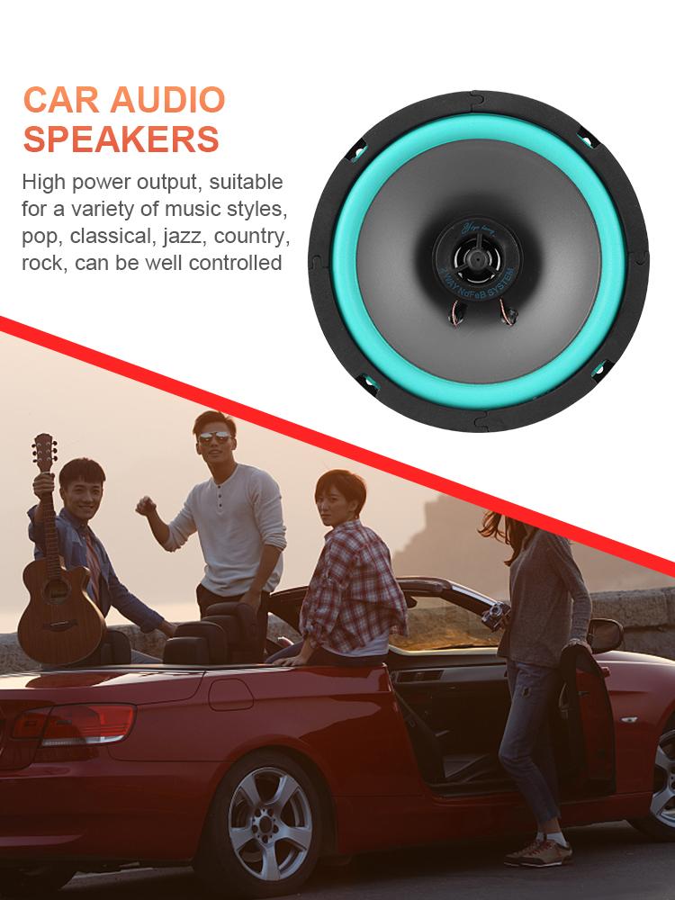 4/5/6Inch HiFi Coaxial Car Speaker 100W/160W Car Audio Music Stereo 12V Full Range Speaker Sensitivity 92dB Car Subwoofer Stereo