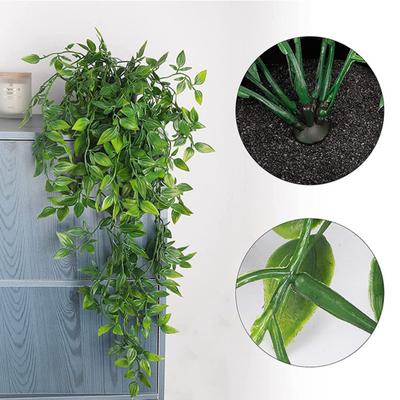 2Pcs Artificial Plant Realistic Simulation Potted Plant Natural Greenery Faux Vine