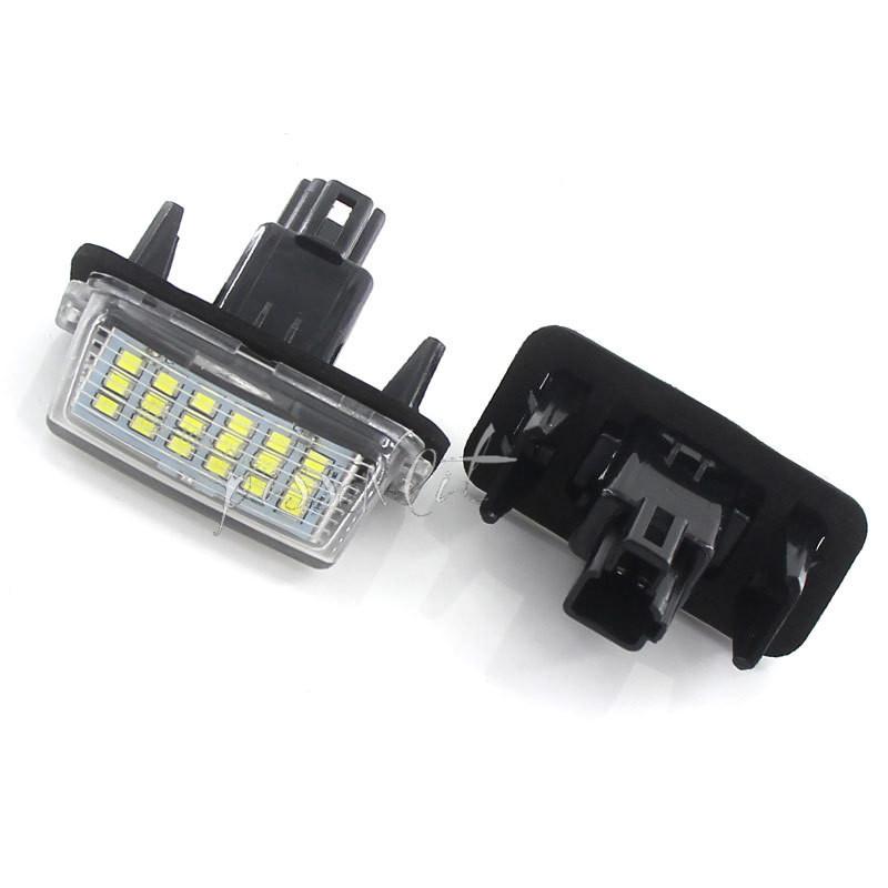 2pcs 12V 18LED 6000k Car LED Bulb License Plate Light Parking Lamp Car External Lights for Toyota Camry Yaris License Light Lamp