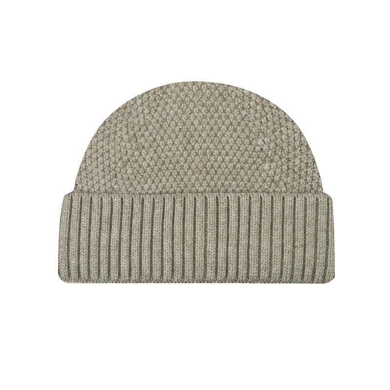 Autumn/Winter Short Knitted Wool Beanie Unisex Warm Pull-Over Beanie Sailor Cap