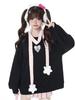 Gablcad Subculture Ribbon Harajuku Subculture Sickly Korean Size Women's Top, Style, Decoration, Style, Landmine, Cute, Style, Stylish, Fall/Winter