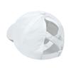Summer Solid Color Baseball Cap Women's Athleisure Cross Ponytail Hat Mesh Quick-drying Cap Visor Hat