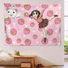 Daioh Ayumu Kasuga Tapestry Cute Anime Strawberry Print Wall Hanging for Teen Bedroom Dorm Room Decor Multiple Sizes