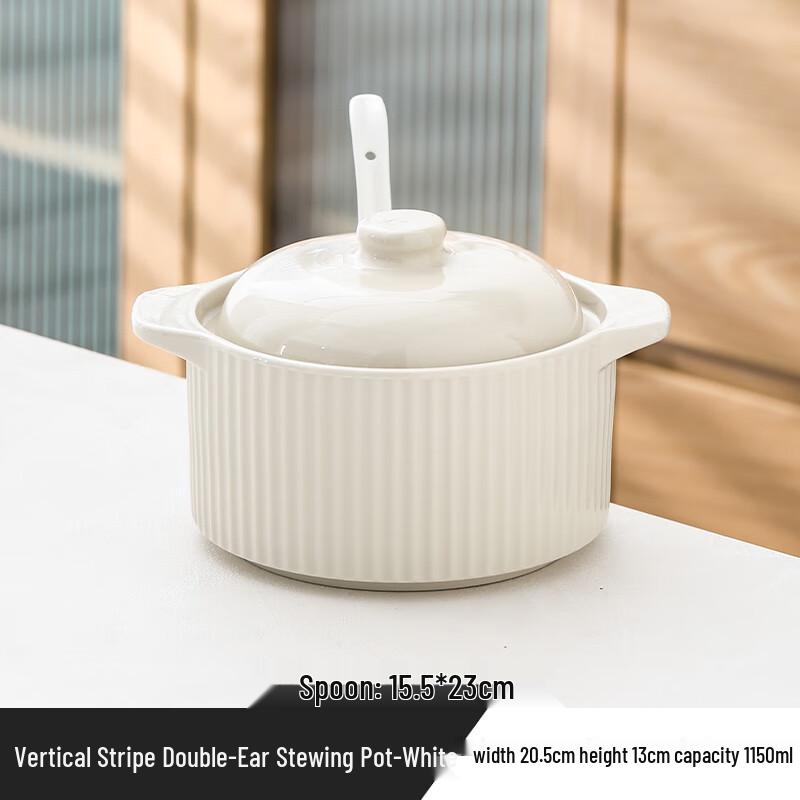 Zhaoran Ceramic Double Boiler Stew Pot