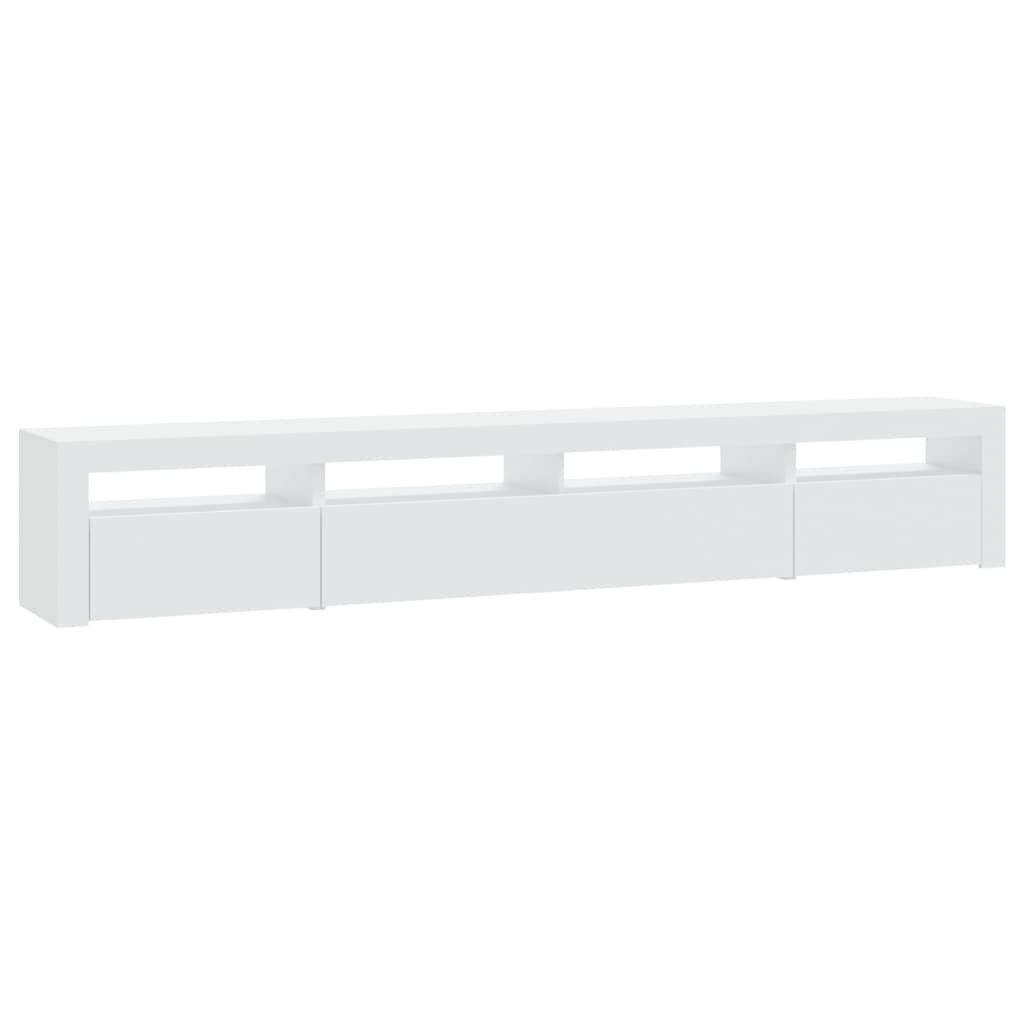 Vidaxl TV Cabinet with LED Lighting, White, 240X35X40 Cm