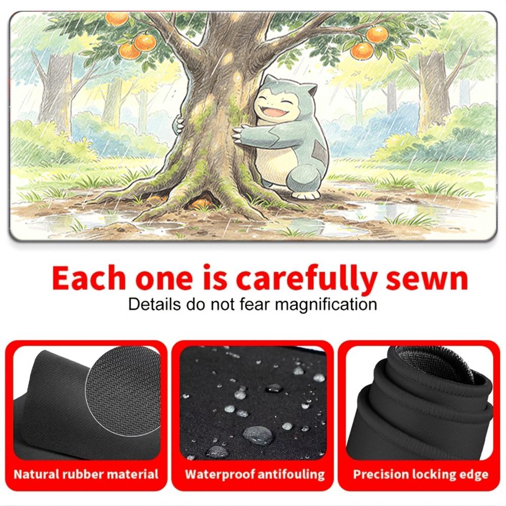 Anime Ash Friends Jungle Adventure TCG Playmat NonSlip Desk Mat 30x80x0.2cm