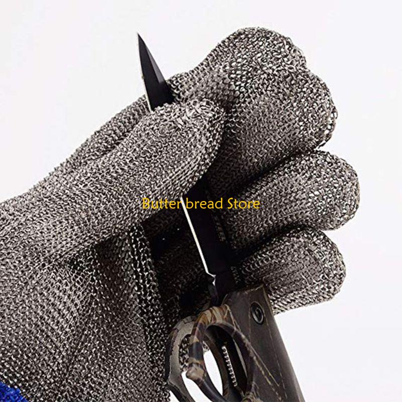 

W89C Safety Cutting Steel Wire Gloves Safety for Protective Cut красный