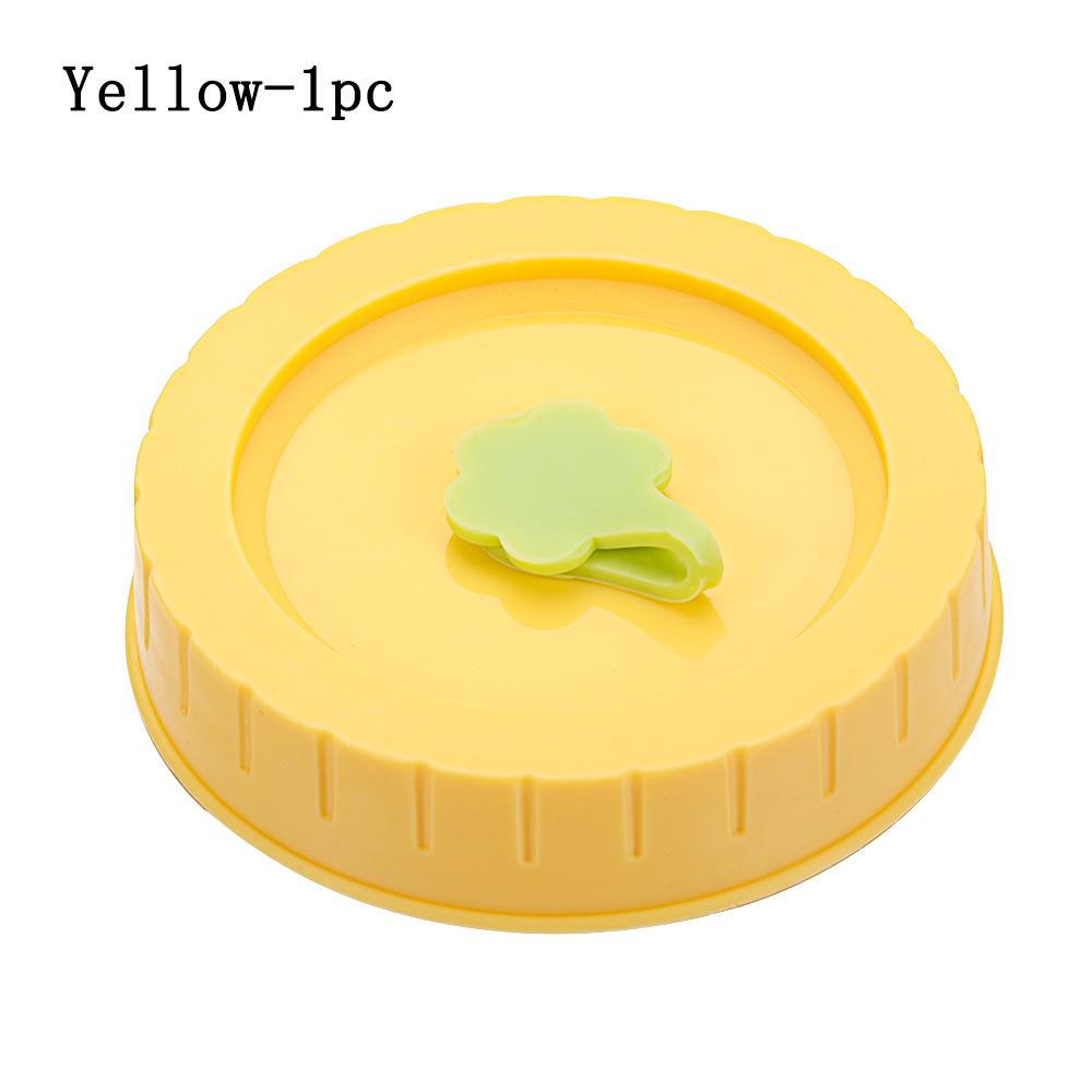 

Cute Mason Jar Lids With Straw Hole 70mm Diameter Storage Wide Mouth Leak Proof Ribbed Cup Lid Universal Mason Jar Supplies