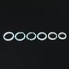 1 Pcs A Grade Jadeite Ring For Men And Women White Ice Type Finger Ring Simple Style Unisex Ring