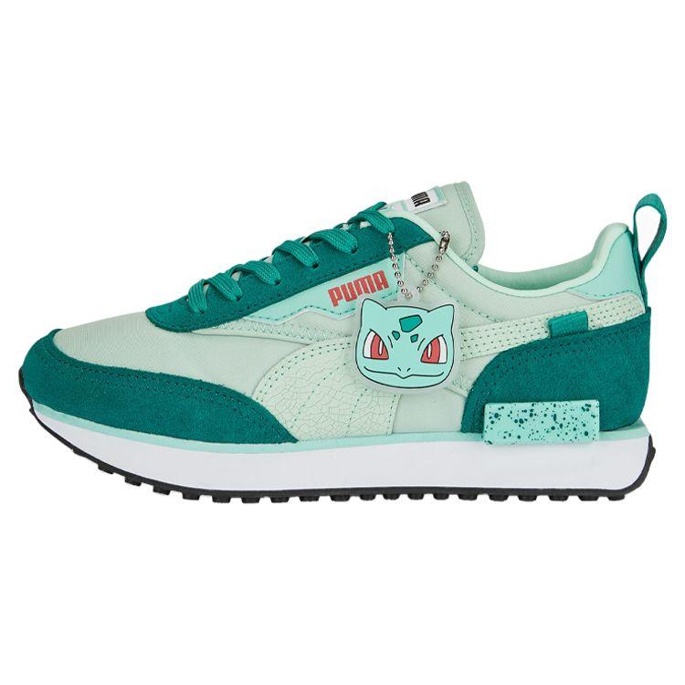 Puma Pokémon x Future Rider Jr Bulbasaur Kids Sneakers Green Mist-Green Ivy 389813-01 38.5