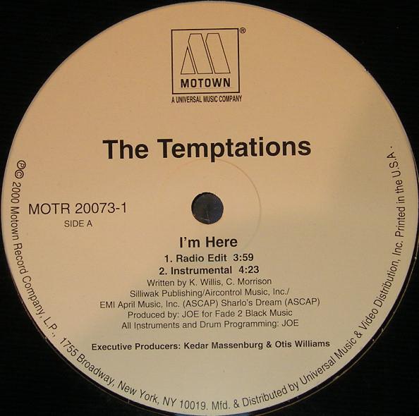 

12inch Record TEMPTATIONS - I m Here MOTR200731 Motown 2000 US Soul/Funk Used