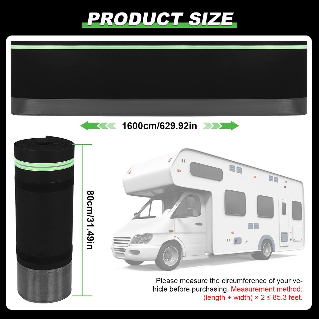 Windproof Bottom Cover with Tightly Metal Plates Windproof Trailer Skirts Easy Installation Waterproof for Mobile Home Exterior