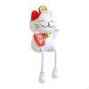 Chinese Lucky Cat Figurines, Animal Statue Resin Sculpture Cute Doll Waving Arm Crafts for Home