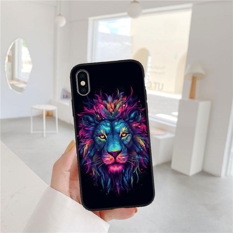 CJ6 Animal lion Soft Shell Phone Case for OPPO A3 Pro A72 A74 A76 A77 A77S A78 A79 A94 A95 A18 A40M A58