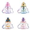 Cute Portable Water Bottle With Straw For Outdoor And School Use
