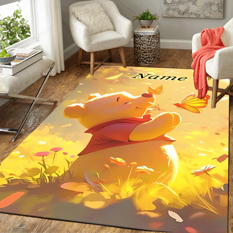 Custom 1Pc Piglet'S Butterflies Adventure Rug Office Carpet Indoor Outdoor Entrance Doormat Nonslip Soft And Comfortable Living Room D916359