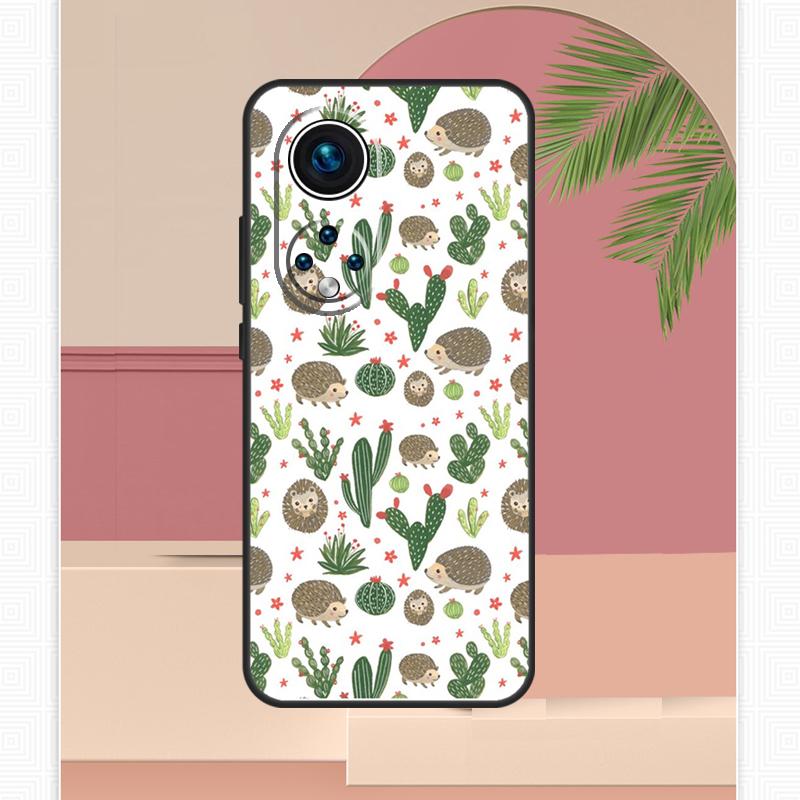 Cute Hedgehog Case For Honor Magic 7 Lite 5 6 8 Pro Honor 400 200 X9c X9b X9a X8b X8a X8c 50 70 90 Cover