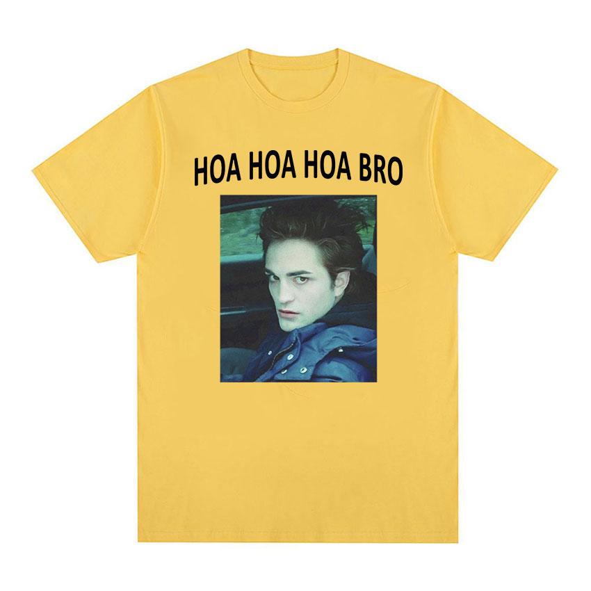 Robert Pattinson Edward Twilight Graphic T Shirt Unisex Fashion Cotton Short Sleeve T-shirts Unisex Retro O-Neck Oversized T-shirt