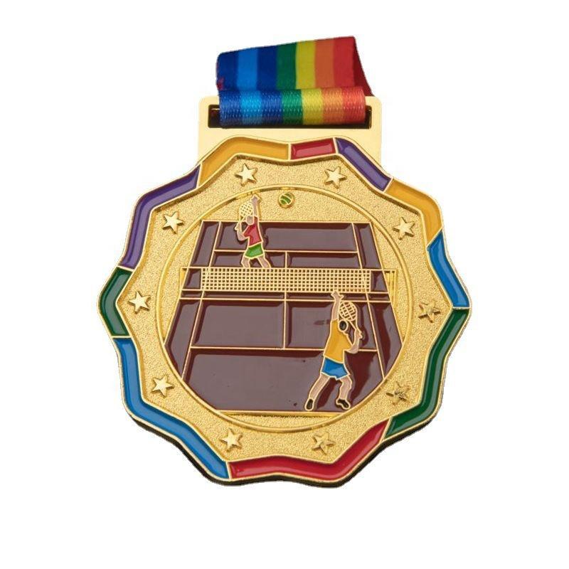 Tennis medal metal student sports medal marathon college marathon medal 65mm