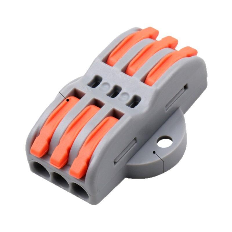 10Pcs Quick Wire Connector Push In Electrical Terminals Block For Soft And Hard Wires Quick Installation Enduring