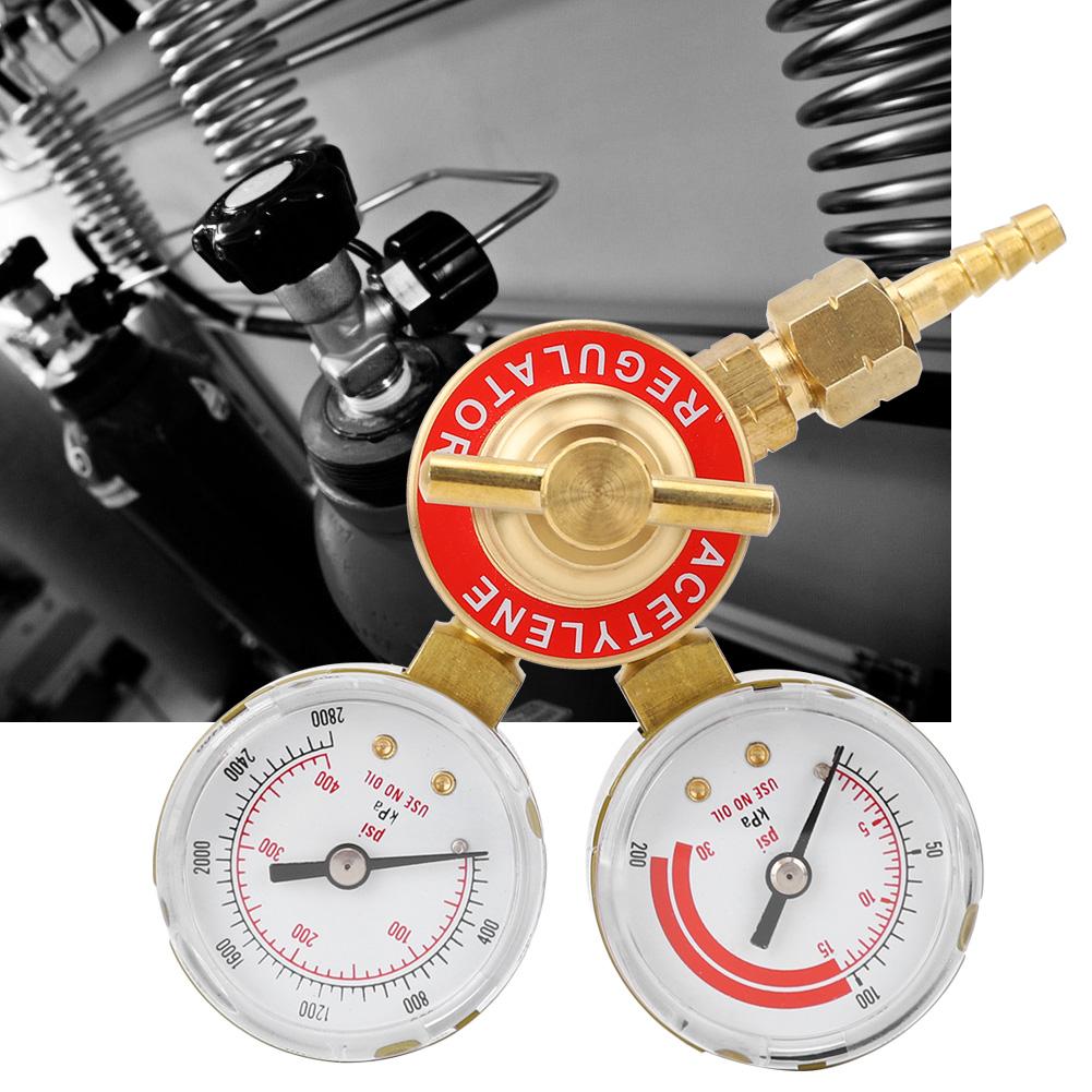 CGA200 Acetylene Regulator Gauge Female Thread for Commercial Industrial Use