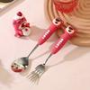 Adorable Cartoon Spoon and Fork Set, Selected High Quality Stainless Steel, Exquisite Style, Cute and Practical, with Beautiful Gift Box